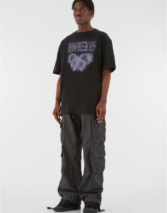Овърсайз тениска MJG Heavy Oversized Tee - BUTTERFLY ILLUSION black XXL