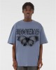 Овърсайз тениска MJG Heavy Oversized Tee - BUTTERFLY ILLUSION vintage blue XXL