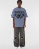 Овърсайз тениска MJG Heavy Oversized Tee - BUTTERFLY ILLUSION vintage blue XXL