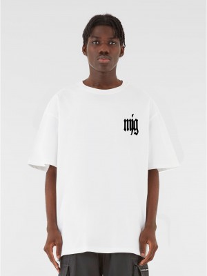 Овърсайз тениска MJG Heavy Oversized Tee - TRANSFORMATION white XXL