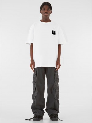 Овърсайз тениска MJG Heavy Oversized Tee - TRANSFORMATION white XXL