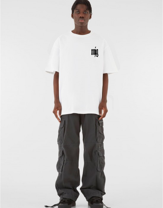 Овърсайз тениска MJG Heavy Oversized Tee - TRANSFORMATION white XXL