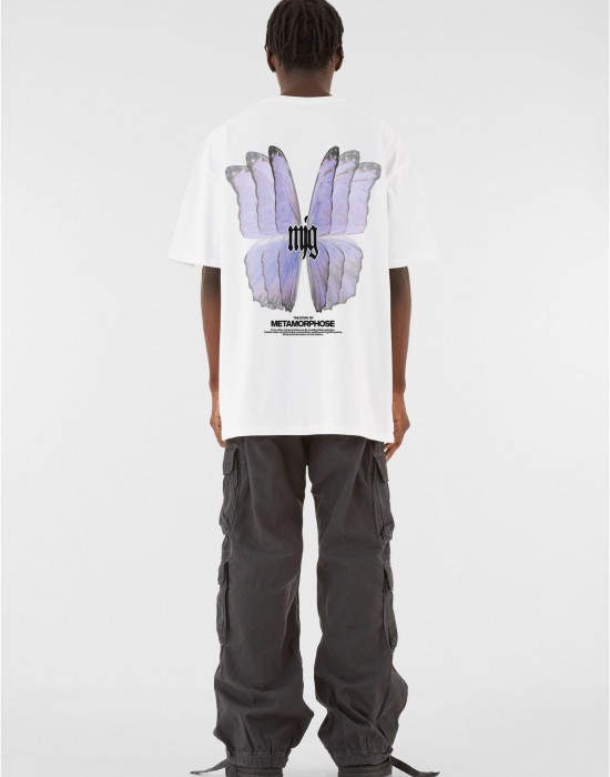Овърсайз тениска MJG Heavy Oversized Tee - TRANSFORMATION white XXL