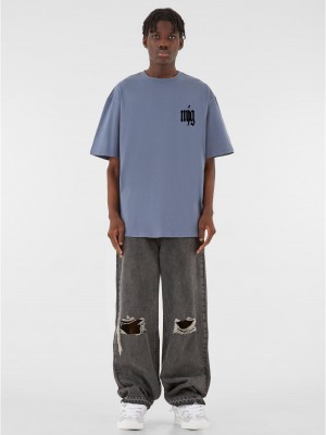 Овърсайз тениска MJG Heavy Oversized Tee - TRANSFORMATION vintageblue XXL