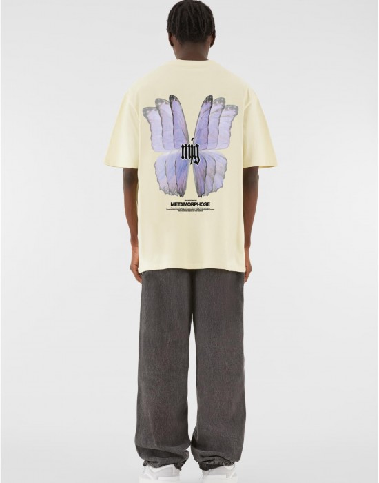 Овърсайз тениска MJG Heavy Oversized Tee - TRANSFORMATION softyellow XXL
