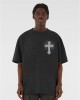 Овърсайз тениска MJG Heavy Oversized Acid Washed Tee - Grace of God black XXL