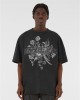 Овърсайз тениска MJG Heavy Oversized Acid Washed Tee - Renaissance Bloom black XXL