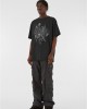 Овърсайз тениска MJG Heavy Oversized Acid Washed Tee - Renaissance Bloom black XXL