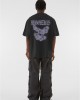 Овърсайз тениска MJG Heavy Oversized Acid Washed Tee - FEARLESS FLIGHT black XXL