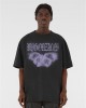 Овърсайз тениска MJG Heavy Oversized Acid Washed Tee - BUTTERFLY ILLUSION black XXL