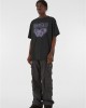 Овърсайз тениска MJG Heavy Oversized Acid Washed Tee - BUTTERFLY ILLUSION black XXL