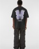 Овърсайз тениска MMJG Heavy Oversized Acid Washed Tee - TRANSFORMATION black XXL