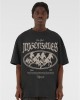 Овърсайз тениска MJG Heavy Oversized Acid Wasehd Tee - Running Wild black XXL