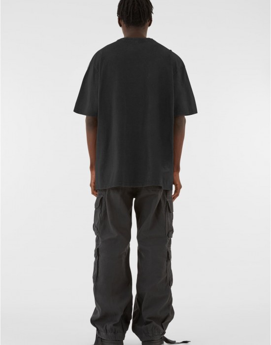 Овърсайз тениска MJG Heavy Oversized Acid Wasehd Tee - Running Wild black XXL