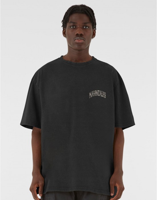Овърсайз тениска MJG Heavy Oversized Acid Wasehd Tee - Wild Wings black XXL