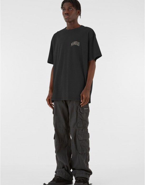 Овърсайз тениска MJG Heavy Oversized Acid Wasehd Tee - Wild Wings black XXL
