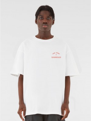 Овърсайз тениска MJG Heavy Oversized Tee - Bandit?s Creed white XXL