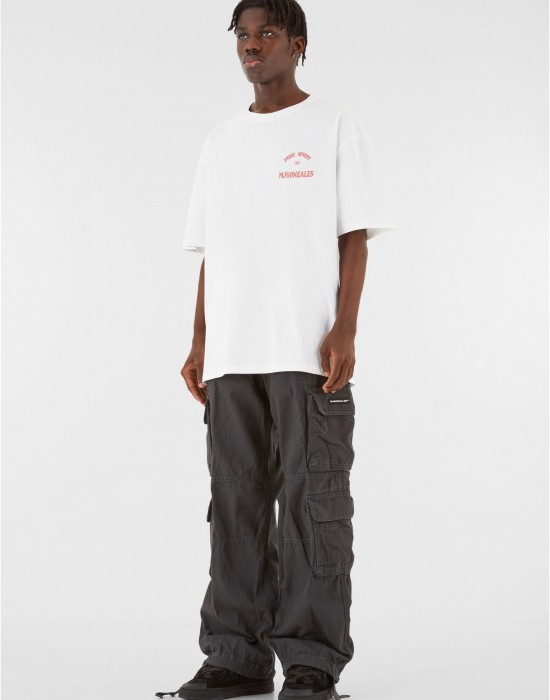 Овърсайз тениска MJG Heavy Oversized Tee - Bandit?s Creed white XXL