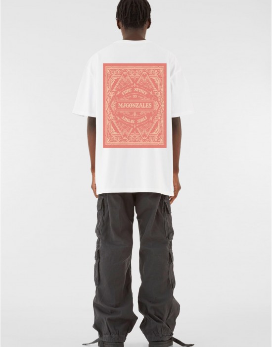 Овърсайз тениска MJG Heavy Oversized Tee - Bandit?s Creed white XXL