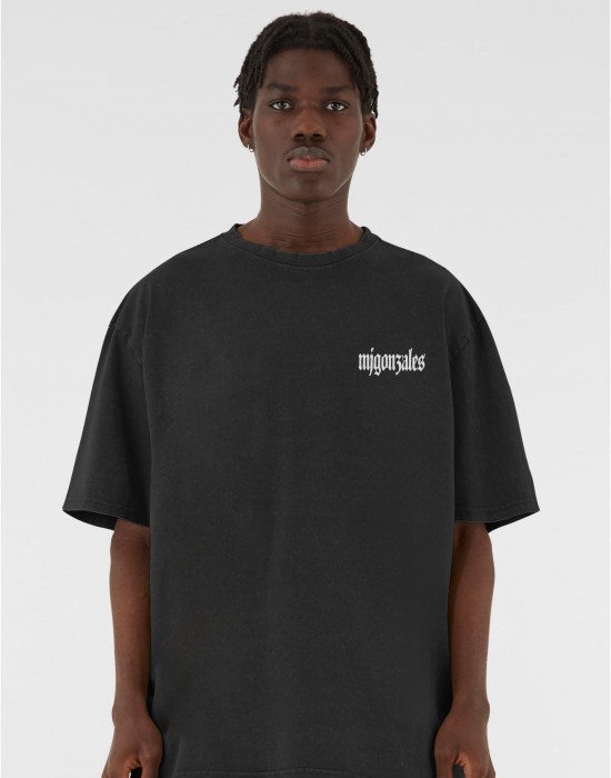 Овърсайз тениска MJG Heavy Oversized Acid Washed Tee - Discipline Dynasty black XXL