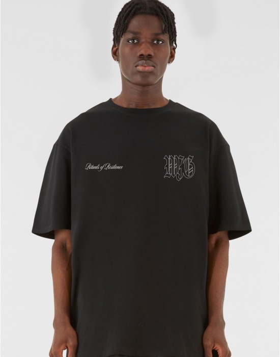 Овърсайз тениска MJG Heavy Oversized Tee - Resilence Rituals black XXL