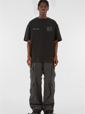 Овърсайз тениска MJG Heavy Oversized Tee - Resilence Rituals black XXL