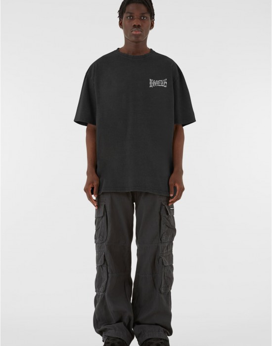 Овърсайз тениска MJG Heavy Oversized Acid Washed Tee - Alpha Strike black XXL
