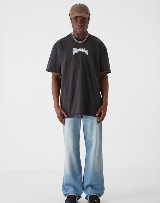 Овърсайз тениска MJG Heavy Oversized Acid Washed Tee - Faded Faith black XXL