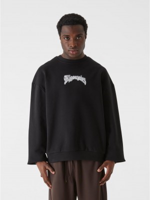 Овърсайз тениска MJG Heavy Oversized Crewneck - Faded Faith black XXL
