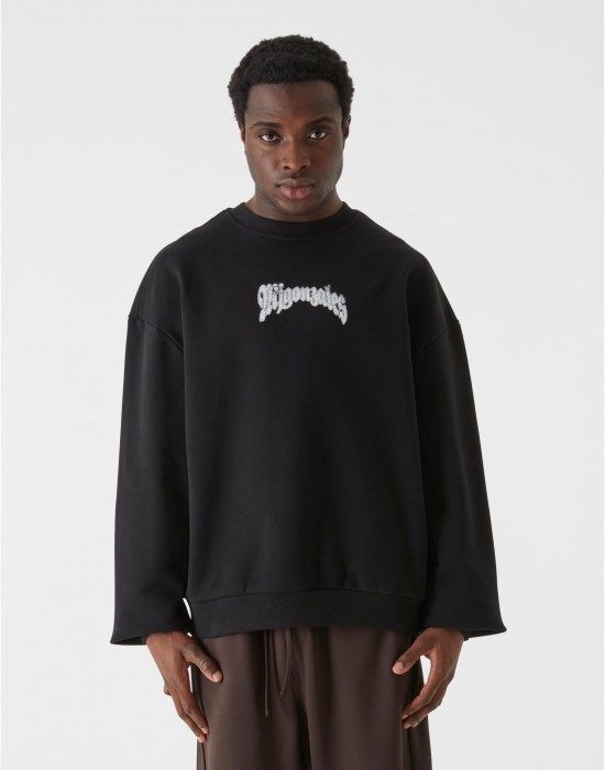 Овърсайз тениска MJG Heavy Oversized Crewneck - Faded Faith black XXL