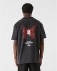 Овърсайз тениска MJG Heavy Oversized Acid Washed Tee - Inferno Butterfly black XXL