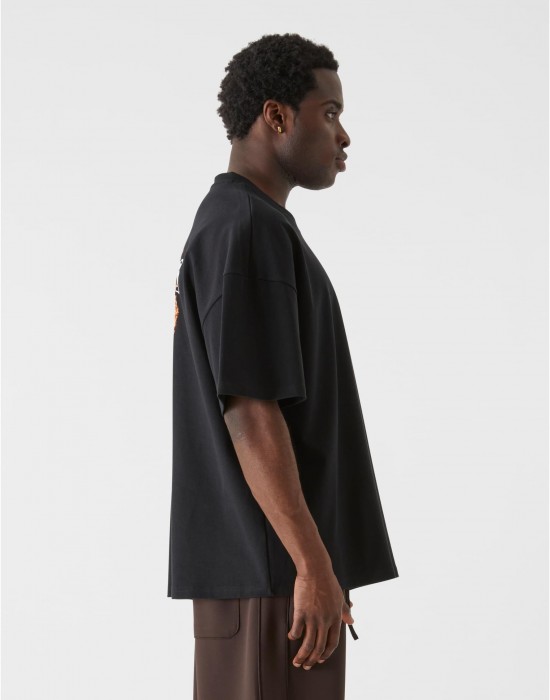 Овърсайз тениска MJG Heavy Oversized Tee - Burning Wings black XXL
