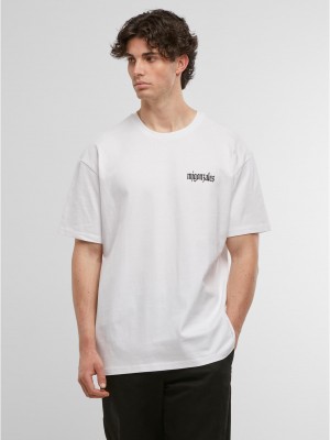 Овърсайз тениска MJG Heavy Oversized Tee - Rebels never die white XXL
