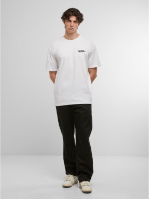 Овърсайз тениска MJG Heavy Oversized Tee - Rebels never die white XXL