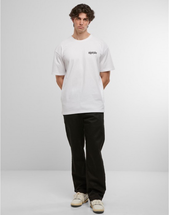 Овърсайз тениска MJG Heavy Oversized Tee - Rebels never die white XXL