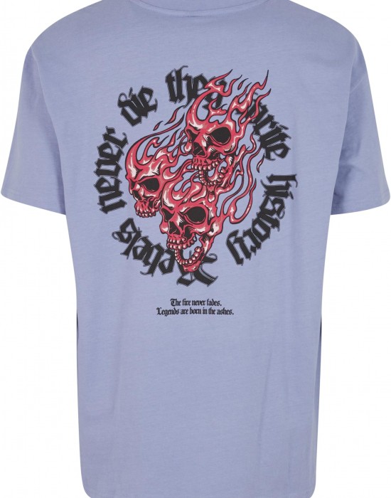 Овърсайз тениска MJG Heavy Oversized Tee - Rebels never die violablue XXL