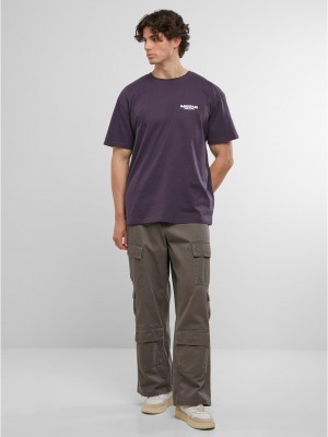 Овърсайз тениска MJG Heavy Oversized Tee - Malibu Dreamers purplenight XXL