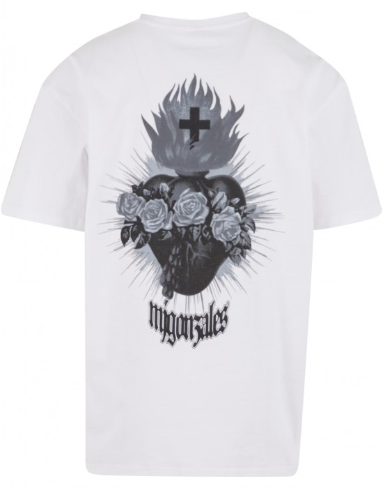 Овърсайз тениска MJG Heavy Oversized Tee - Pray for you white XXL