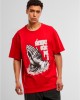 Овърсайз тениска MJG Heavy Oversized Tee - Pray for you cityred XXL