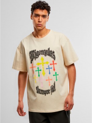 Овърсайз тениска MJG Heavy Oversized Tee - Grace of God sand XXL