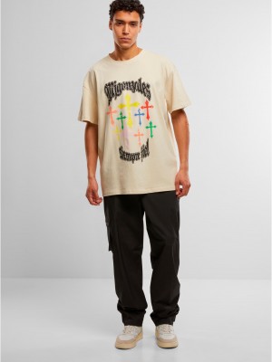 Овърсайз тениска MJG Heavy Oversized Tee - Grace of God sand XXL