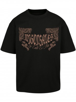 Овърсайз тениска MJG Heavy Oversized Tee - The Street is mine black XXL