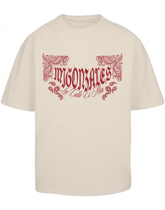 Овърсайз тениска MJG Heavy Oversized Tee - The Street is mine sand XXL