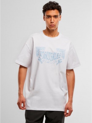 Овърсайз тениска MJG Heavy Oversized Tee - The Street is mine white XXL