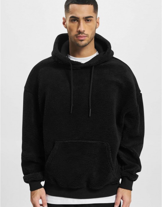 Суичър DEF Teddy Hoody Embroidery black XXL