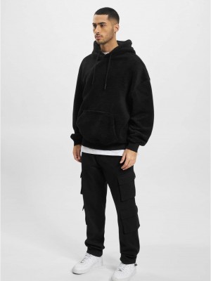 Суичър DEF Teddy Hoody Embroidery black XXL
