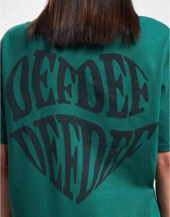 Тениска DEF HEART T-Shirt green XS