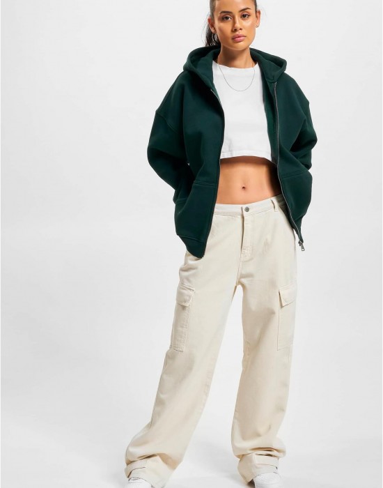 Суичър с цип DEF Zip Hoody dark green XL