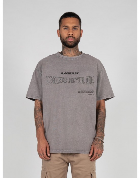 Овърсайз тениска Muhammad Ali - LEGENDS NEVER DIE Acid Washed Heavy Oversize Tee asphalt XL
