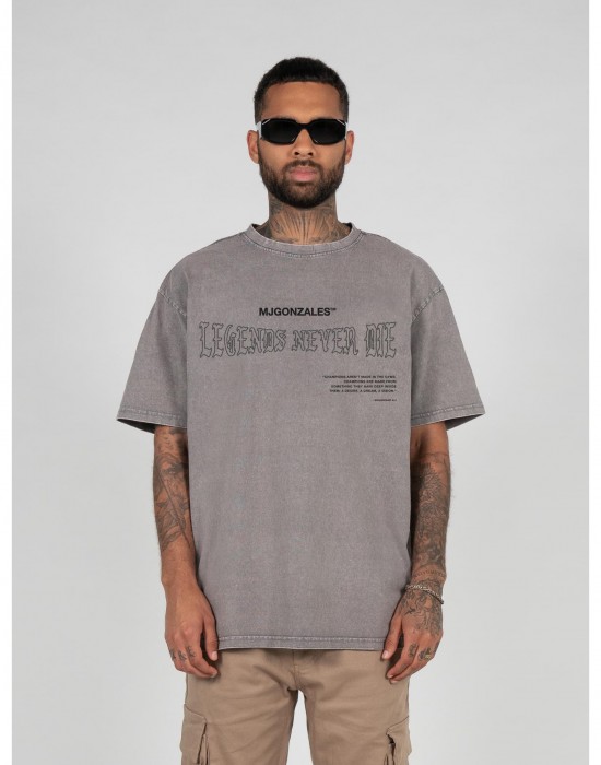 Овърсайз тениска Muhammad Ali - LEGENDS NEVER DIE Acid Washed Heavy Oversize Tee asphalt XL